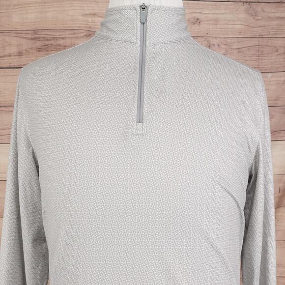 Southern Tide Pullover Mens Medium Gray 1/4 Zip Performance Lightweight - Picture 1 of 9